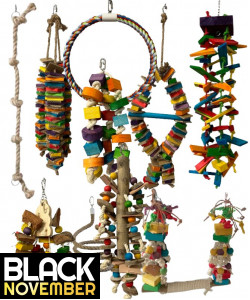 .NEW 10 X The Giant One Parrot Toy Pack - African Grey, Macaw, Cockatoo Etc - RRP £207.90